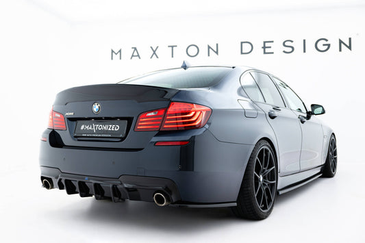 Spoiler CSL Look BMW 5er Limousine F10 / F10 Facelift schwarz Hochglanz