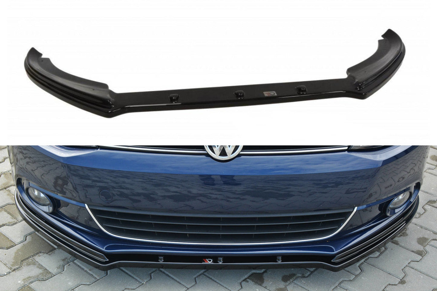 Front Ansatz V.1 für VW Jetta 6 schwarz Hochglanz