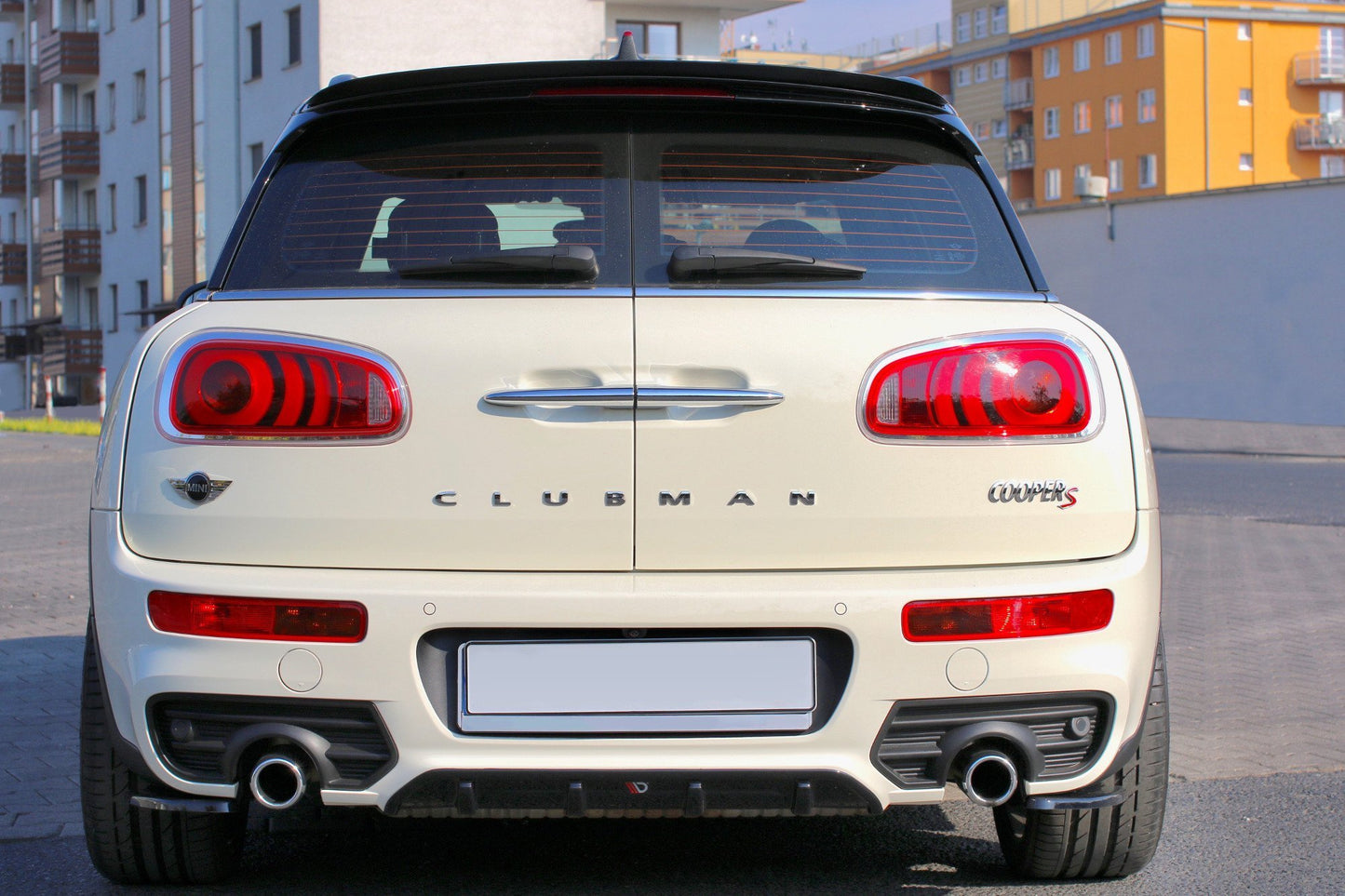 Diffusor Heck Ansatz für MINI CLUBMAN S MK2 (F54) JCW schwarz Hochglanz