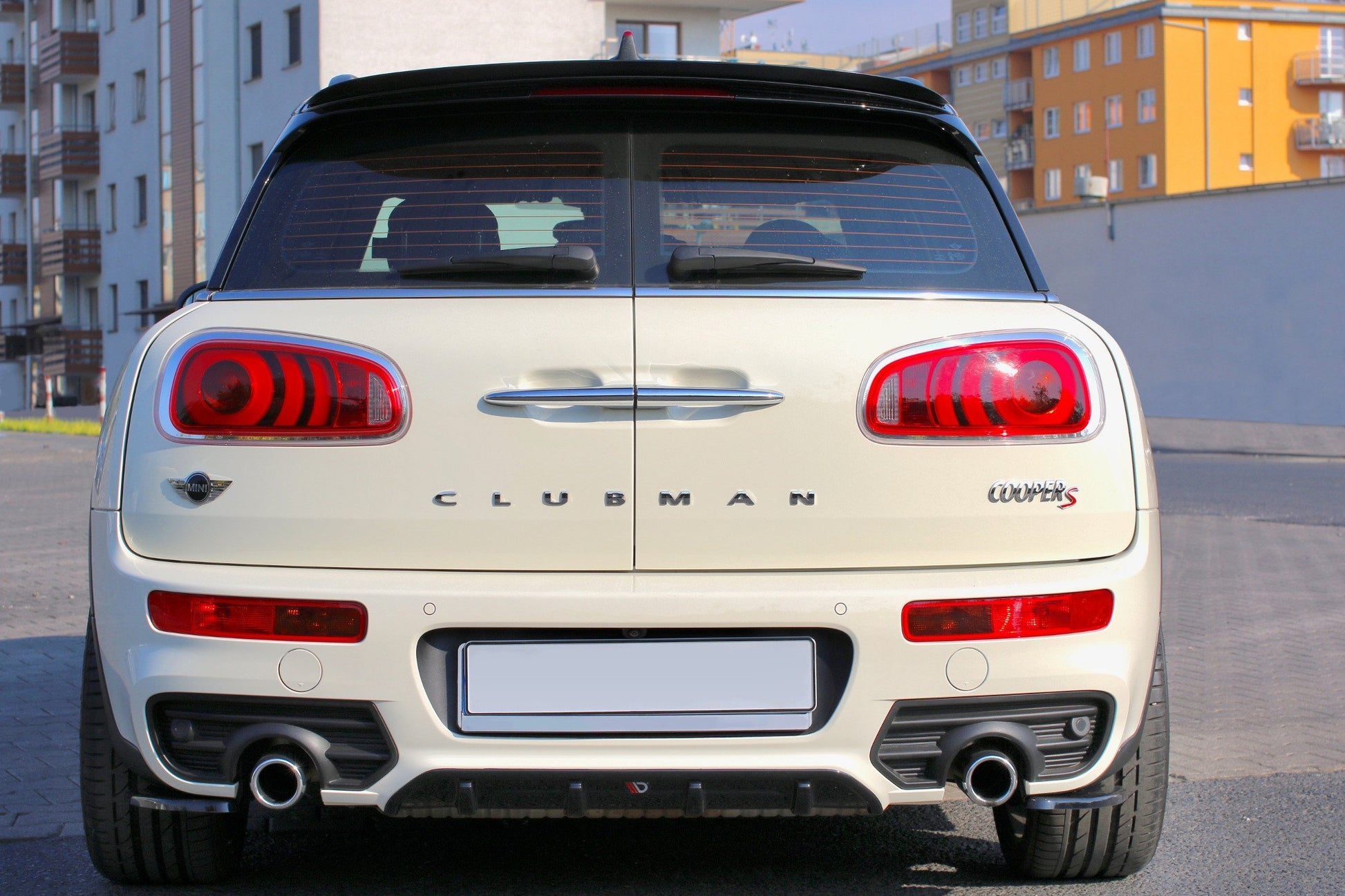 Diffusor Heck Ansatz für MINI CLUBMAN S MK2 (F54) JCW schwarz Hochglanz