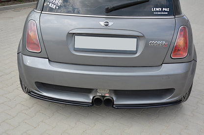 Heck Ansatz Flaps Diffusor für MINI R53 COOPER S JCW schwarz Hochglanz