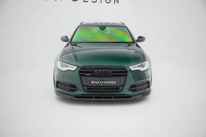 Front Ansatz V.3 für Audi A6 S-line / S6 C7 schwarz Hochglanz