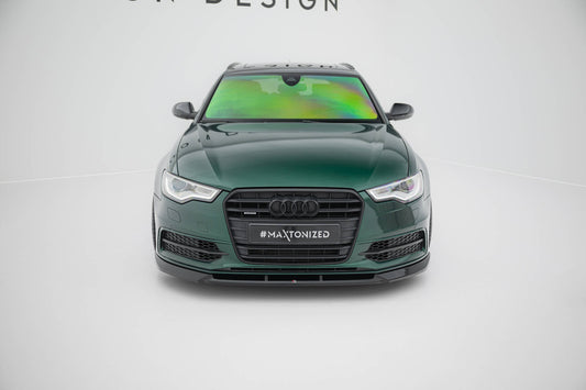 Front Ansatz V.3 für Audi A6 S-line / S6 C7 schwarz Hochglanz