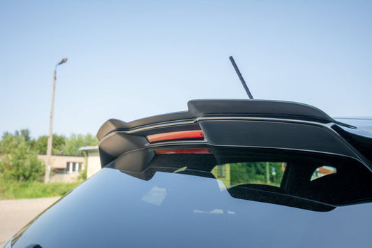 Spoiler CAP für VW Polo GTI / R-line Mk6 schwarz Hochglanz