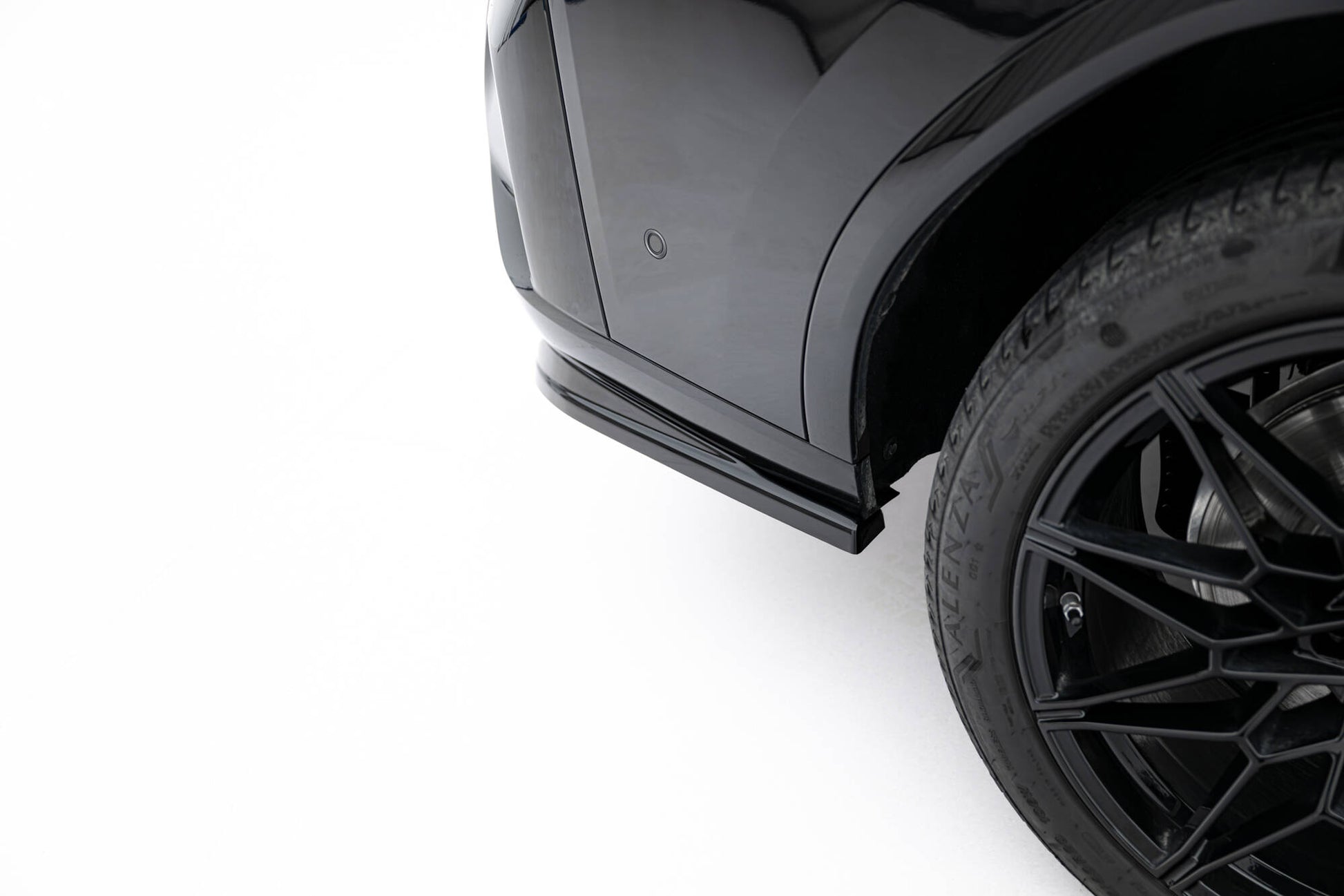 Mittlerer Cup Diffusor DTM Look Heck Ansatz V.2 für BMW X4 M-Paket G02 Facelift schwarz Hochglanz