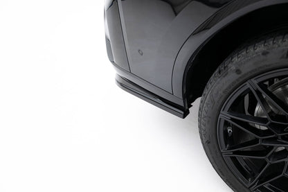 Mittlerer Cup Diffusor DTM Look Heck Ansatz V.2 für BMW X4 M-Paket G02 Facelift schwarz Hochglanz