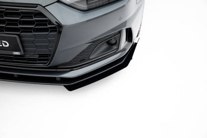 Street Pro Front Ansatz für +Flaps für + Flaps Audi A5 F5 Facelift schwarz Hochglanz