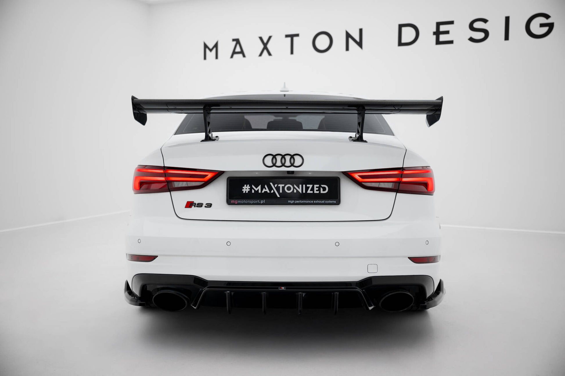 Carbon Spoiler With Internal Brackets Uprights Audi A3 / A3 S-Line / S3 / RS3 Limousine 8V / 8V Facelift