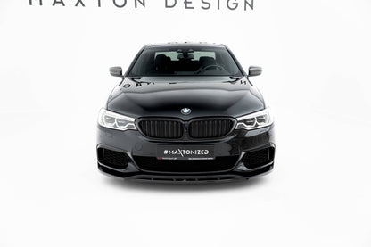 Front Ansatz V.3 für BMW M550i / M550d Limousine G30  schwarz Hochglanz