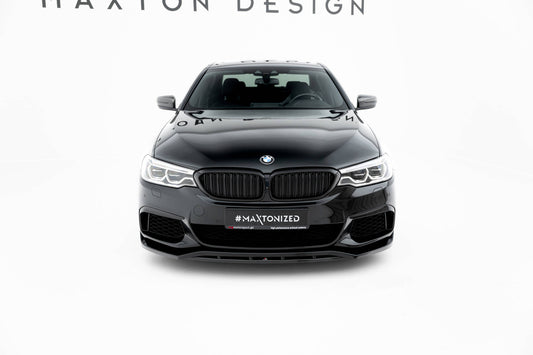 Front Ansatz V.3 für BMW M550i / M550d Limousine G30  schwarz Hochglanz