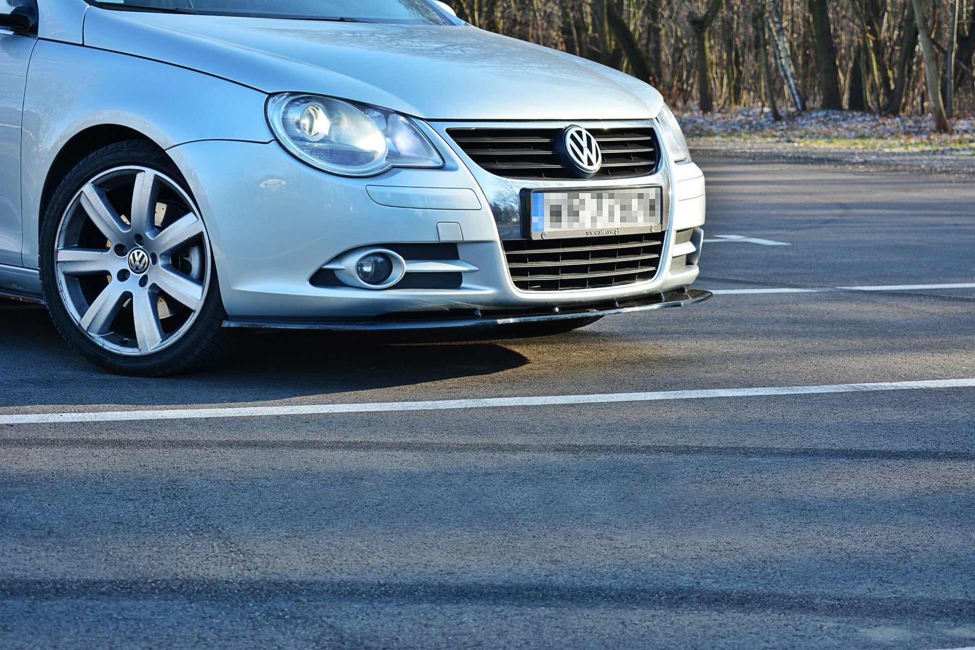 Front Ansatz V.1 für VW EOS schwarz Hochglanz