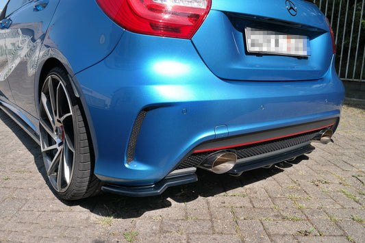 Heckansatz im DTM LOOK Mercedes W176 AMG-LINE vor Facelift schwarz Hochglanz