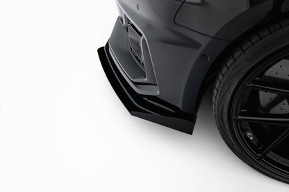 Street Pro Front Ansatz + Flaps für Audi RS5 Coupe / Sportback F5 schwarz Hochglanz