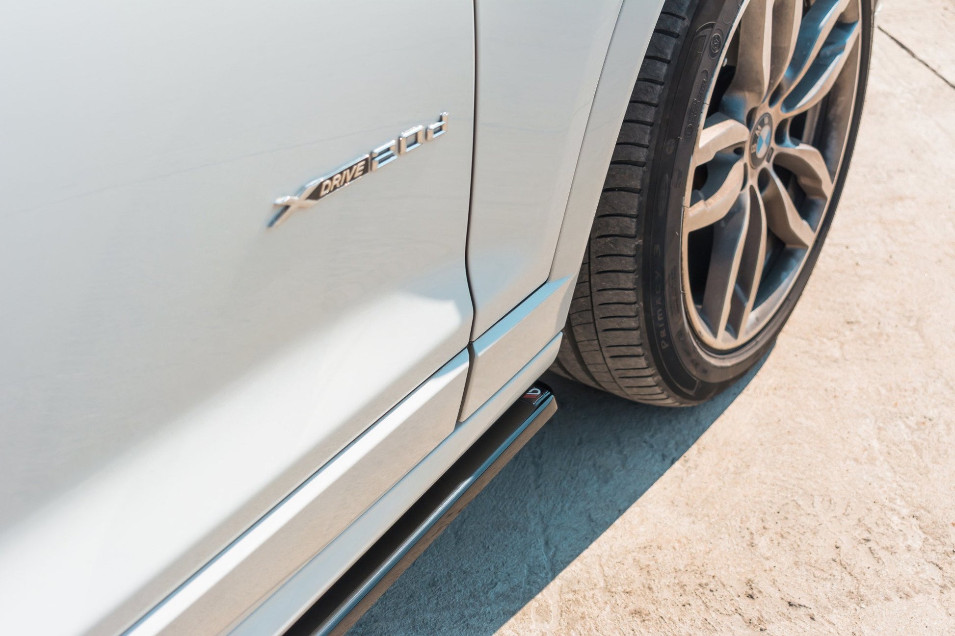 Seitenschweller Ansatz für BMW X3 M-Paket F25 Facelift schwarz Hochglanz