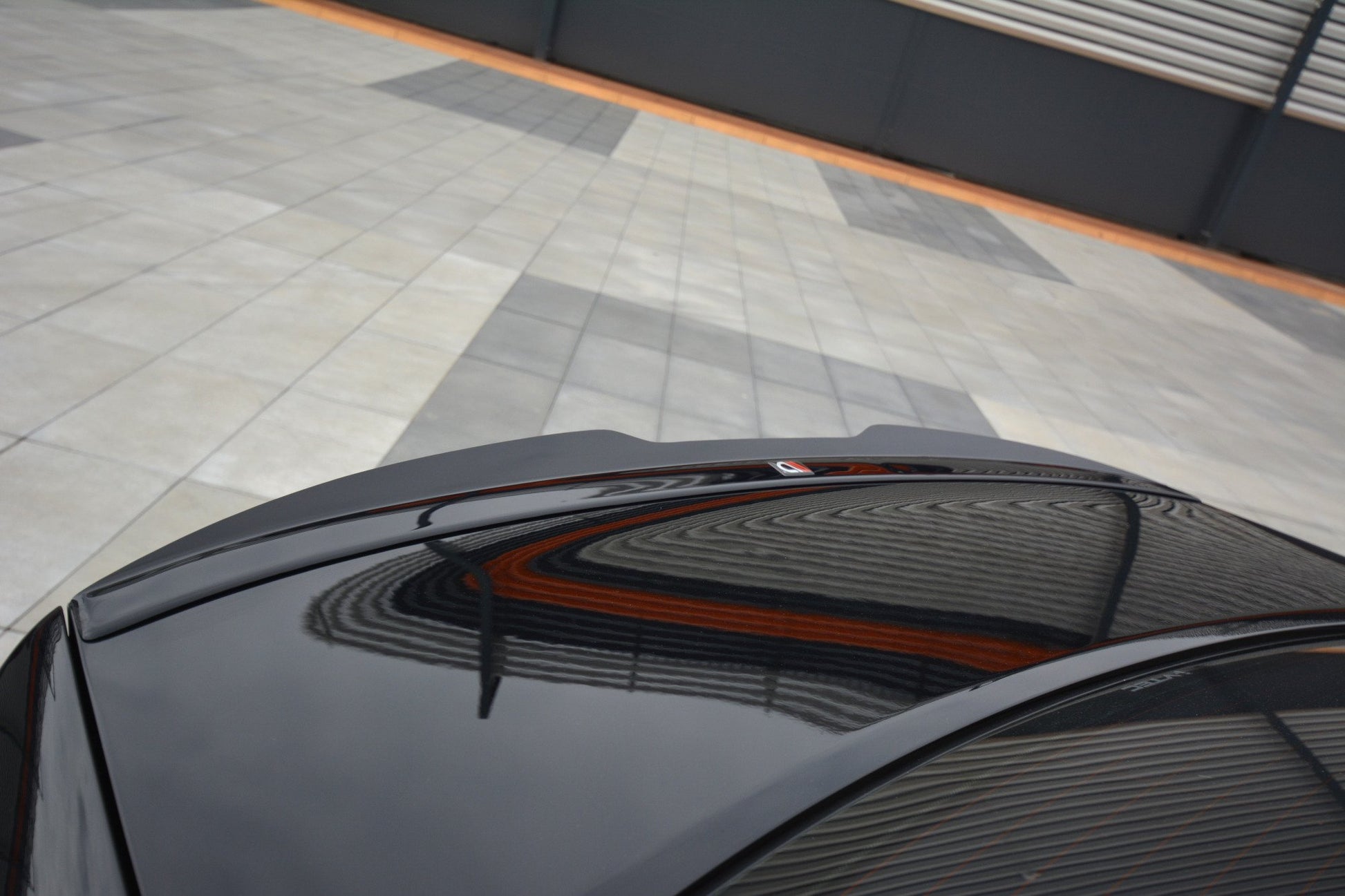 Spoiler CAP für HONDA ACCORD MK8. CU-Serie vor Facelift SEDAN schwarz Hochglanz