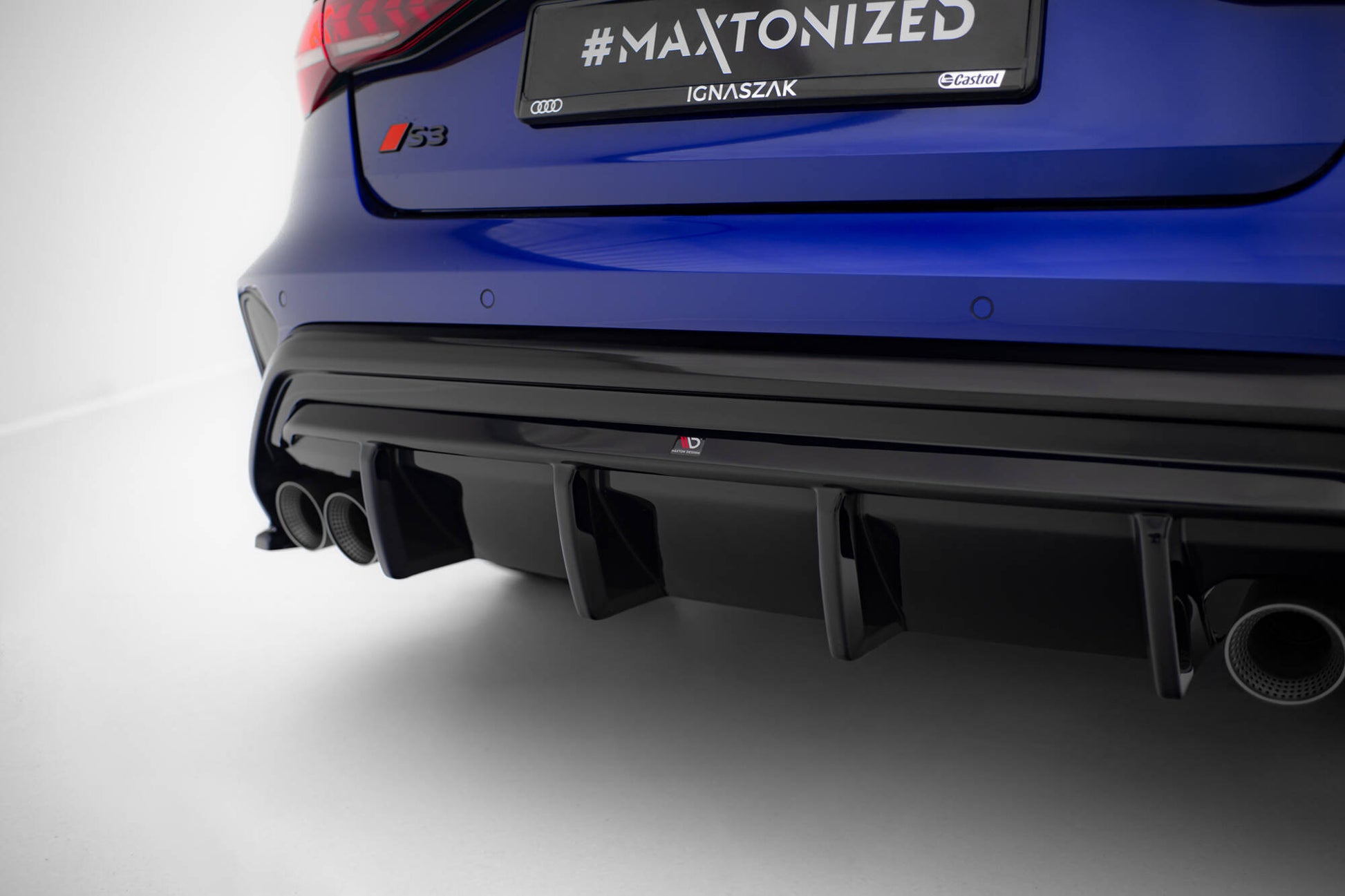 Diffusor Heck Ansatz für Audi S3 Limousine 8Y Facelift