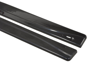 Seitenschweller Ansatz für V.1 für BMW M4 F82 schwarz Hochglanz
