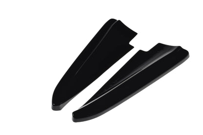Heck Ansatz Flaps Diffusor für MASERATI QUATTROPORTE MK.6 vor Facelift schwarz matt