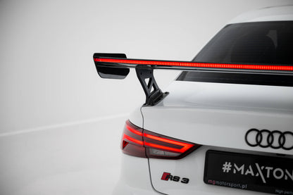 Carbon Spoiler With External Brackets Uprights + LED Audi A3 / A3 S-Line / S3 / RS3 Limousine 8V / 8V Facelift