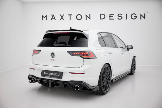 Heck Ansatz Flaps Diffusor V.2 +Flaps für Volkswagen Golf GTI / GTE Mk8
