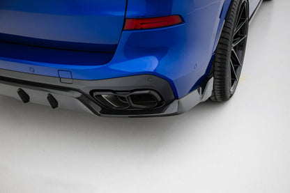 Prepreg Carbon Fiber Diffusor Heck Ansatz für BMW X5 M-Paket G05 Facelift