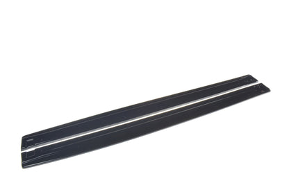 Seitenschweller Ansatz für Hyundai Tucson Mk3 Facelift schwarz Hochglanz