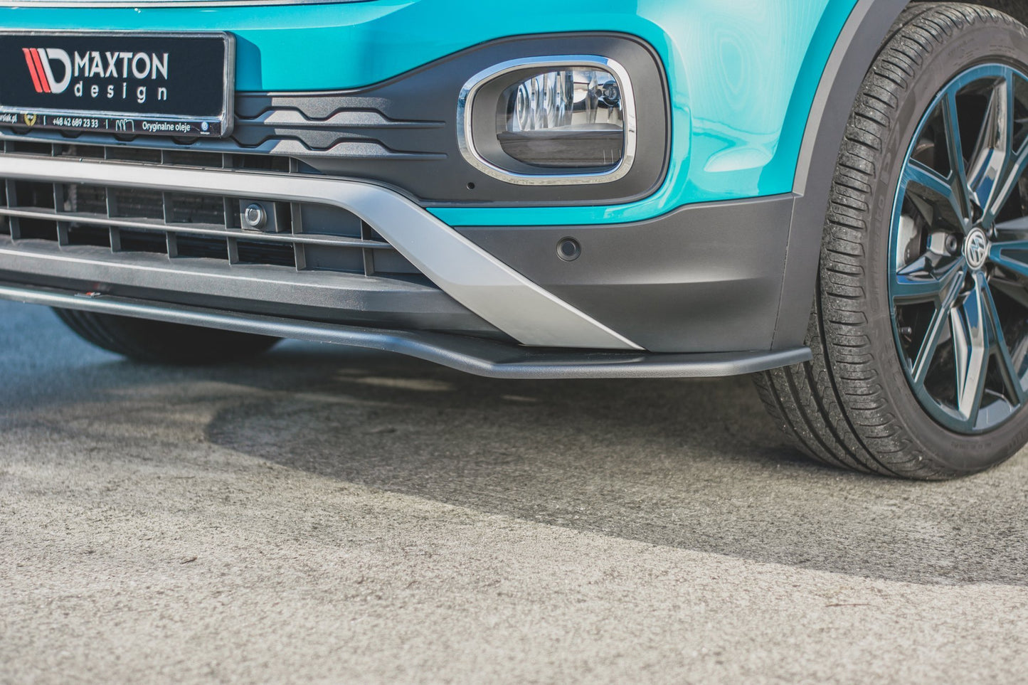 Front Ansatz für VW T-Cross schwarz Hochglanz