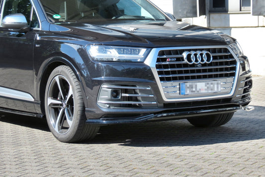 Front Ansatz für Audi SQ7 / Q7 S-Line Mk.2 schwarz Hochglanz
