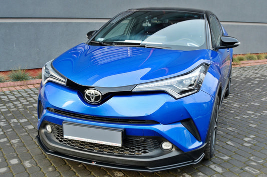 Front Ansatz V.1 für TOYOTA C-HR  schwarz Hochglanz
