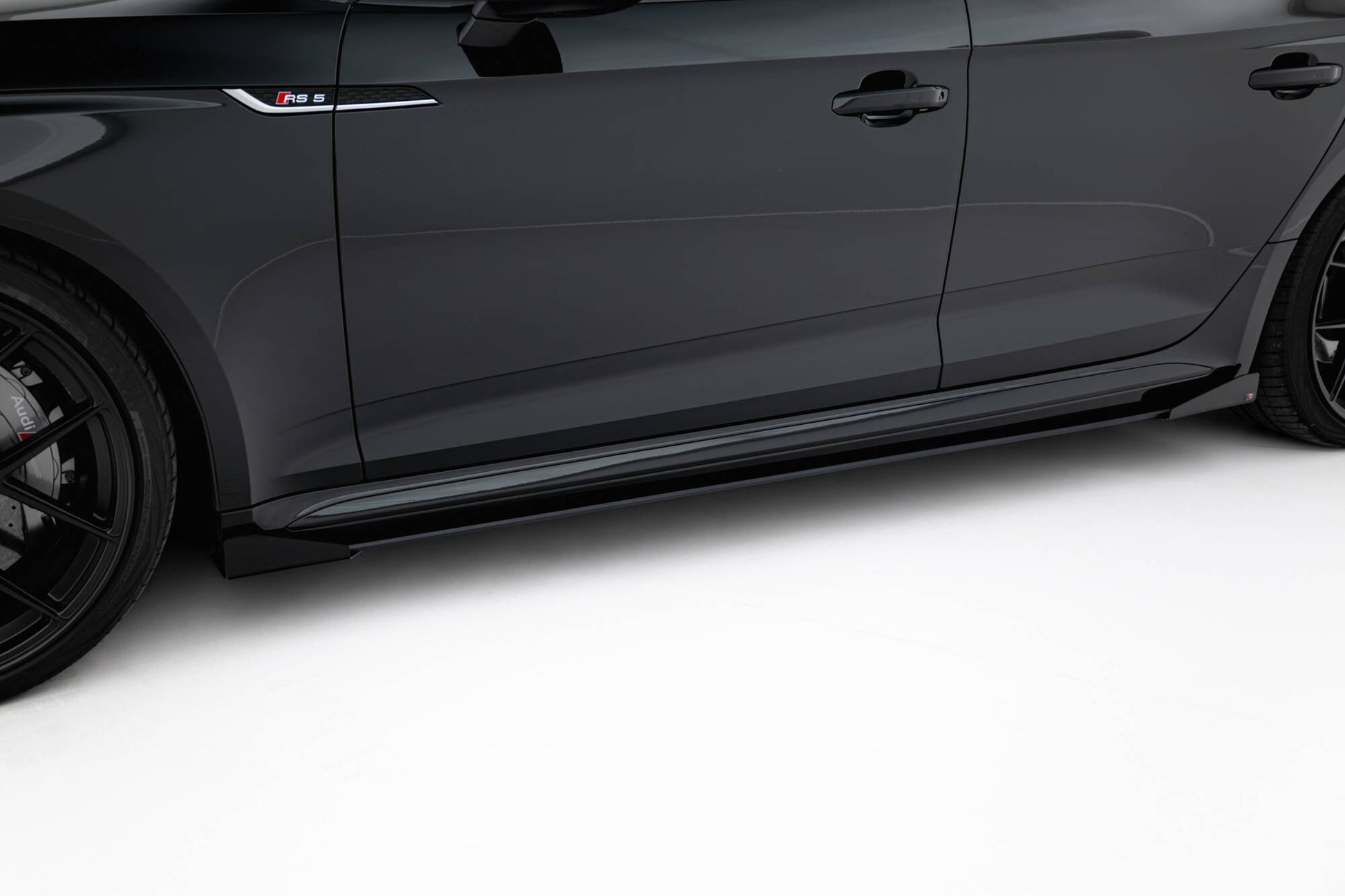 Seitenschweller Flaps für Audi RS5 Sportback F5 schwarz Hochglanz