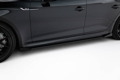 Seitenschweller Flaps für Audi RS5 Sportback F5 schwarz Hochglanz