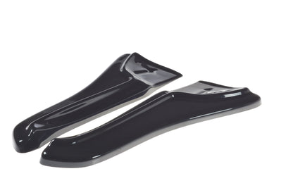 Heck Ansatz Flaps Diffusor V.1 für TESLA MODEL X  schwarz Hochglanz