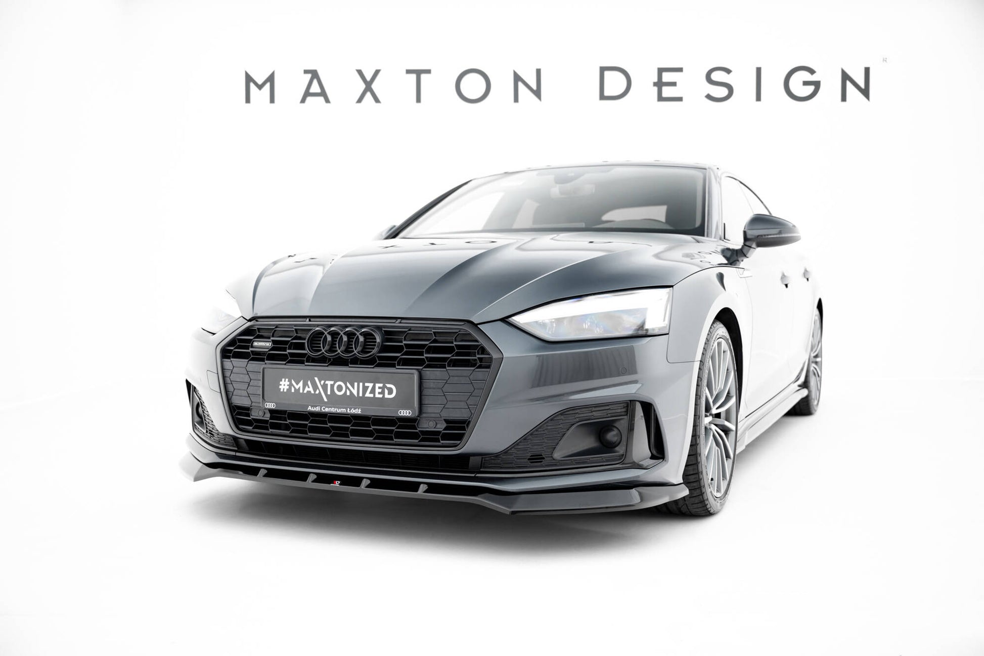 Front Ansatz für V.2 Audi A5 F5 Facelift schwarz Hochglanz