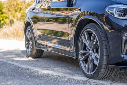 Seitenschweller Ansatz für BMW X4 M-Paket G02 schwarz Hochglanz