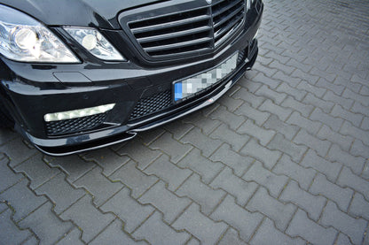 Front Ansatz V.1 für Mercedes E63 AMG W212  schwarz Hochglanz
