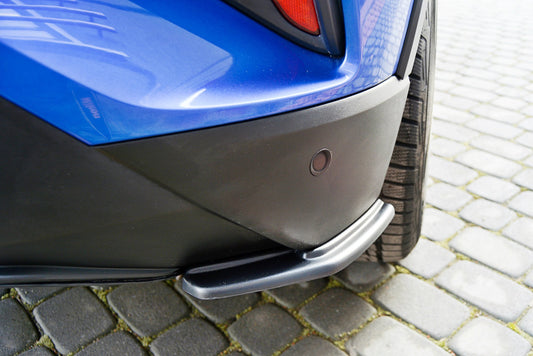Heck Ansatz Flaps Diffusor für TOYOTA C-HR  schwarz Hochglanz