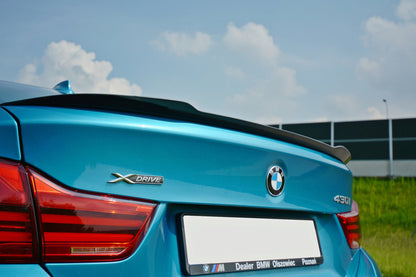 Spoiler CAP für BMW 4er Gran Coupe Standard / M-Paket F36 / F36 Facelift schwarz Hochglanz