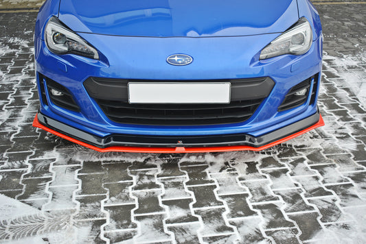 Front Ansatz V.5 für Subaru BRZ Mk1 Facelift schwarz Hochglanz