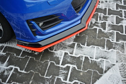 Front Ansatz V.5 für Subaru BRZ Mk1 Facelift schwarz Hochglanz