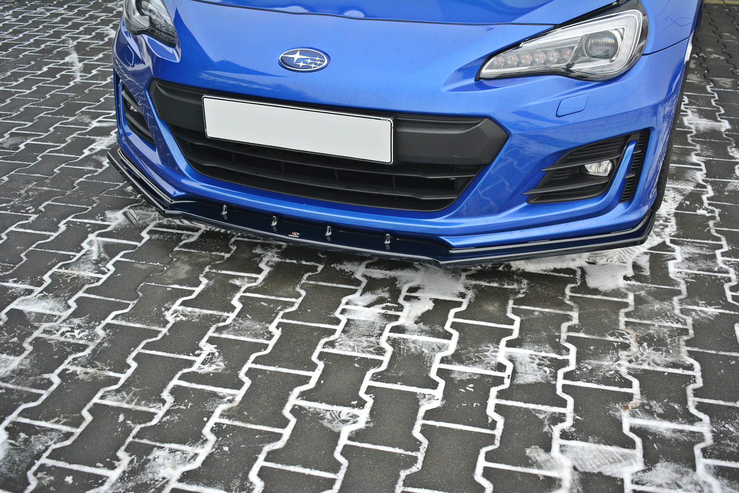 Front Ansatz V.1 für Subaru BRZ Mk1 Facelift schwarz Hochglanz