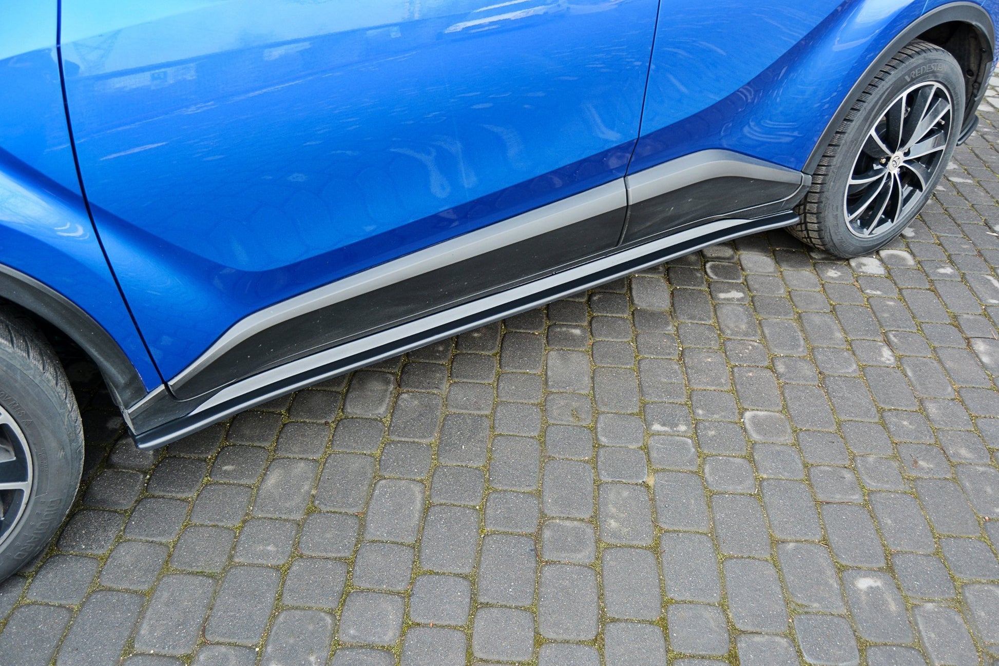 Seitenschweller Ansatz für TOYOTA C-HR  schwarz Hochglanz