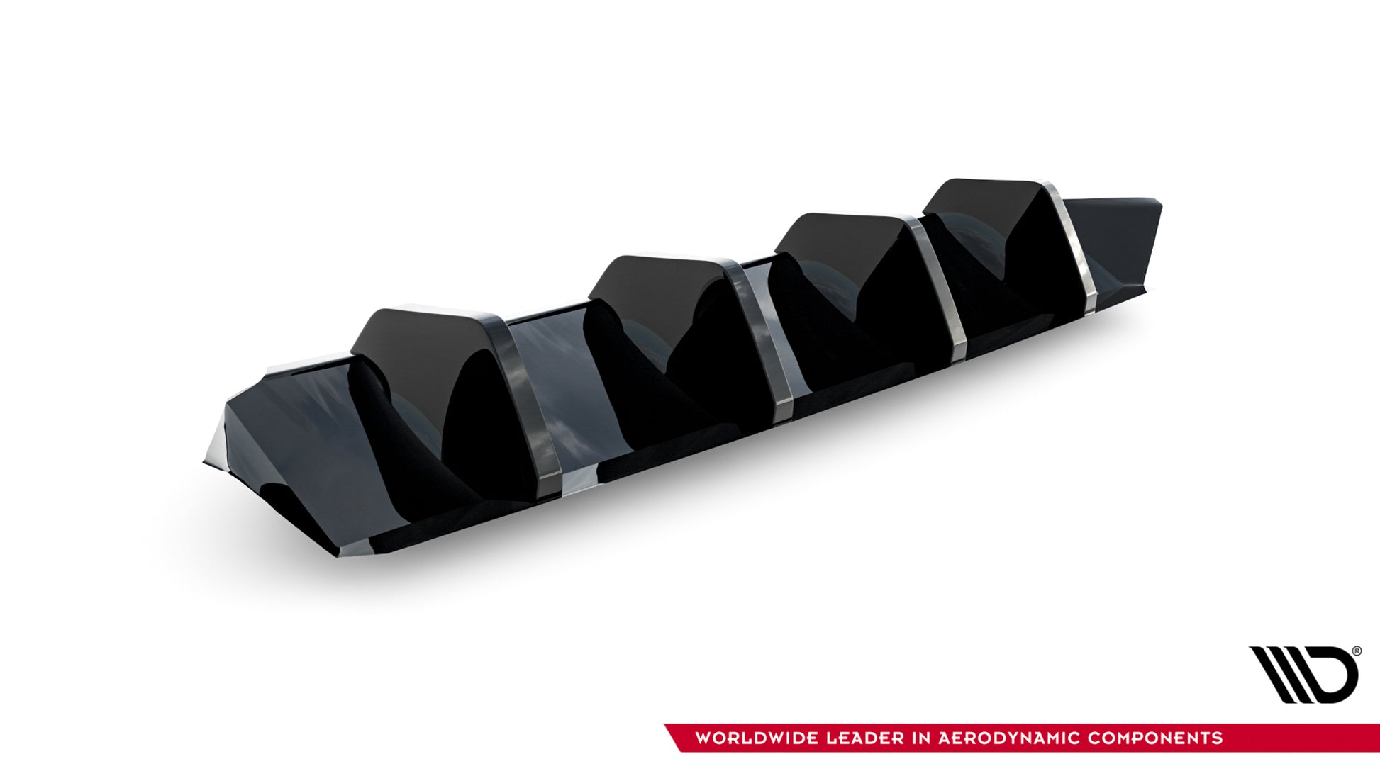 Diffusor Heck Ansatz für Skoda Superb Mk4 schwarz Hochglanz