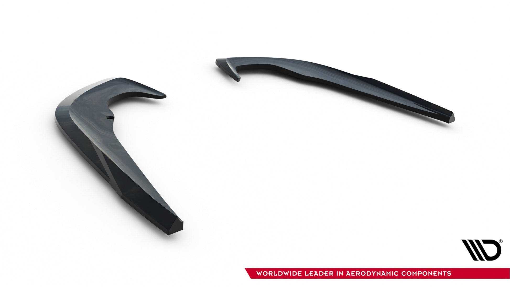 Heck Ansatz Flaps Diffusor für Skoda Octavia Sportline Liftback / Combi Mk4 Facelift schwarz Hochglanz