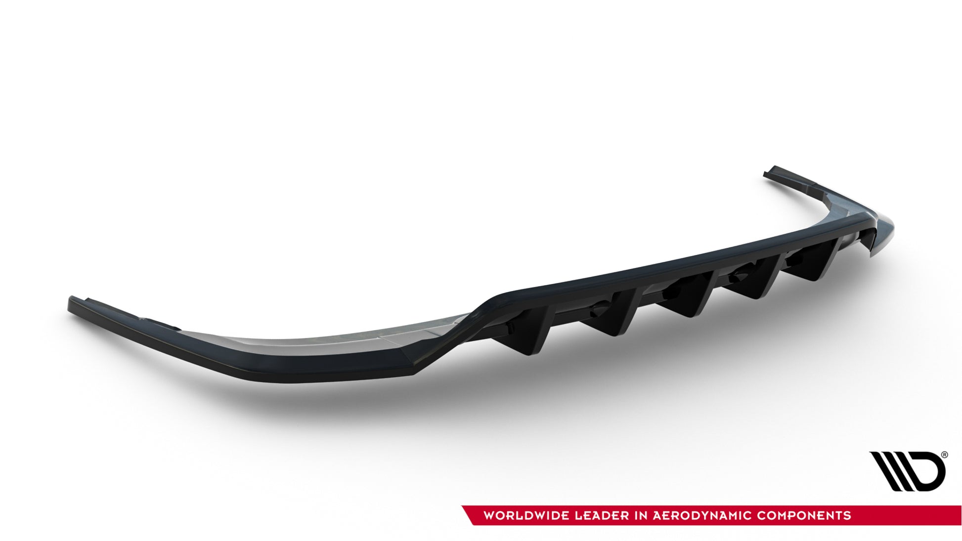 Mittlerer Cup Diffusor DTM Look Heck Ansatz für Audi RSQ8 Mk1 Facelift schwarz Hochglanz