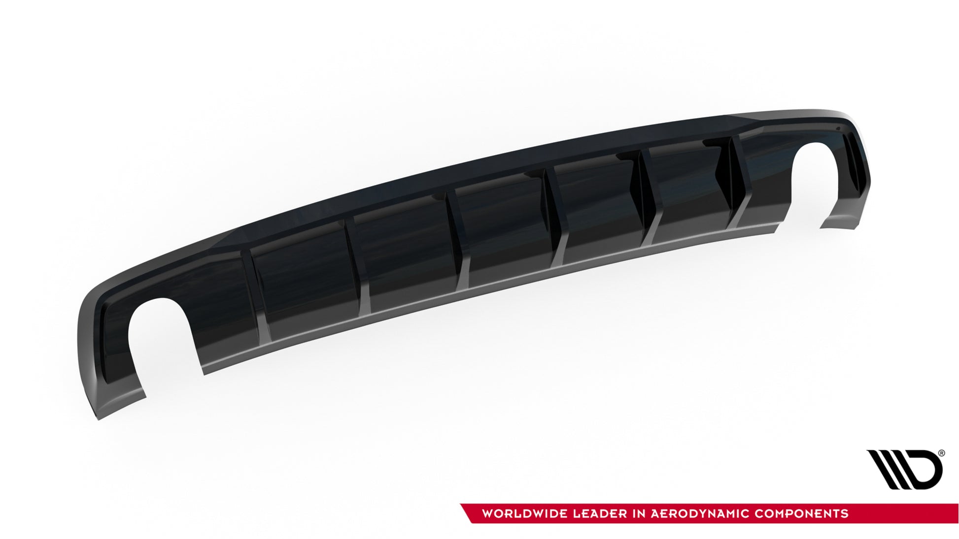 Diffusor Heck Ansatz für Audi A3 Limousine 8V  (Einzelauspuff li. re.)