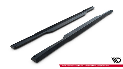 Seitenschweller Ansatz für BMW M5 Limousine / Touring G90 schwarz Hochglanz