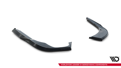 Heck Ansatz Flaps Diffusor V.1 für Skoda Superb Mk4 schwarz Hochglanz