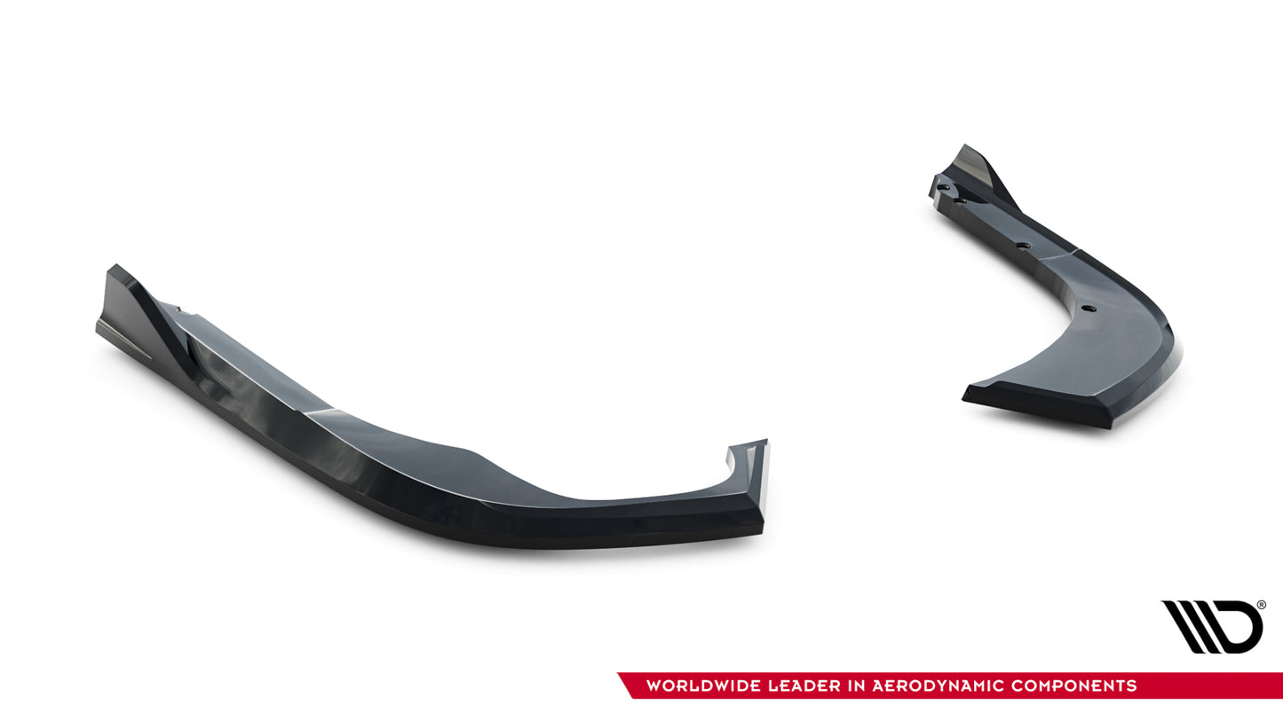 Heck Ansatz Flaps Diffusor V.2 für Skoda Superb Mk4 schwarz Hochglanz