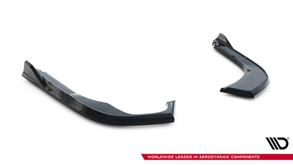 Heck Ansatz Flaps Diffusor V.2 für Skoda Superb Mk4 schwarz Hochglanz