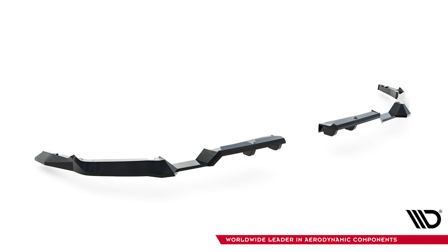 Heck Ansatz Flaps Diffusor V.1 für Toyota GR Corolla Mk12 schwarz Hochglanz